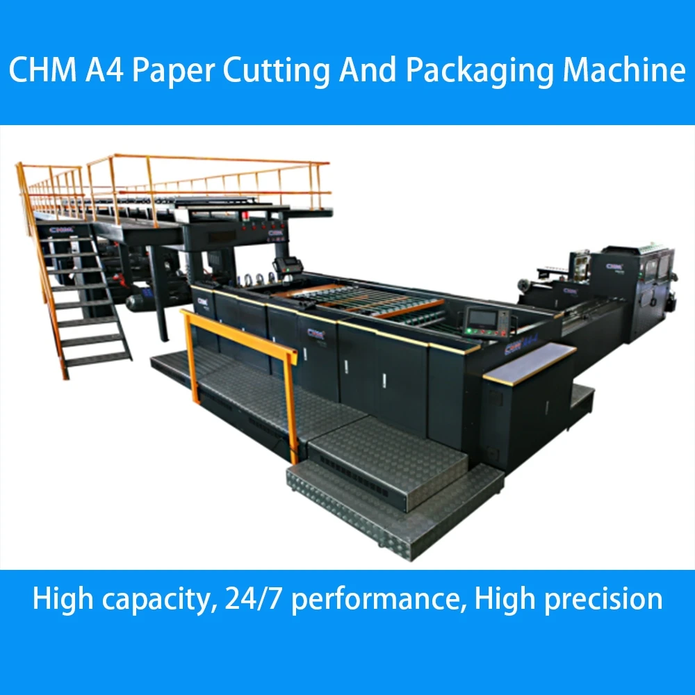 CHM-A 4-4 A4 Produkční linka pro řezání a balení strojů